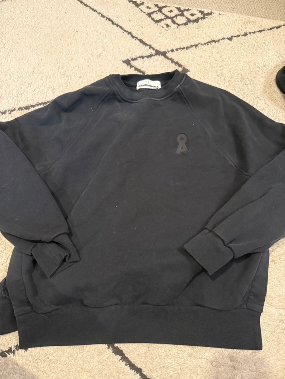 Armed angels woMen’s Black Crewneck with Subtle Logo